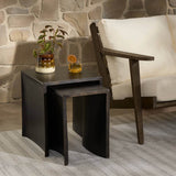 Sonya Outdoor End Table, Distressed Bronze by Four hands
