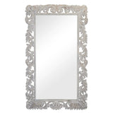 Sophia Floor Mirror, White-Accessories-High Fashion Home