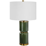 Sora Table Lamp, Dark Green-Lighting-High Fashion Home