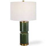 Sora Table Lamp, Dark Green-Lighting-High Fashion Home