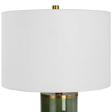 Sora Table Lamp, Dark Green-Lighting-High Fashion Home