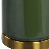 Sora Table Lamp, Dark Green-Lighting-High Fashion Home