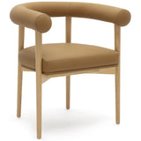 Spara Vegan Leather Dining Chair, Cognac, Set of 2-Furniture - Chairs-High Fashion Home