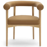 Spara Vegan Leather Dining Chair, Cognac, Set of 2-Furniture - Chairs-High Fashion Home