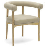 Spara Vegan Leather Dining Chair, Taupe, Set of 2-Furniture - Chairs-High Fashion Home