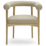 Spara Vegan Leather Dining Chair, Taupe, Set of 2-Furniture - Chairs-High Fashion Home