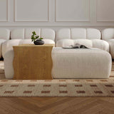 Spencer Ottoman with Bridge Table, Cream