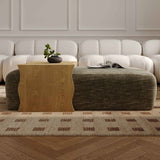 Spencer Ottoman with Bridge Table, Green