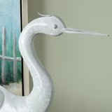 Sperry Crane Statue 1, White-Accessories-High Fashion Home