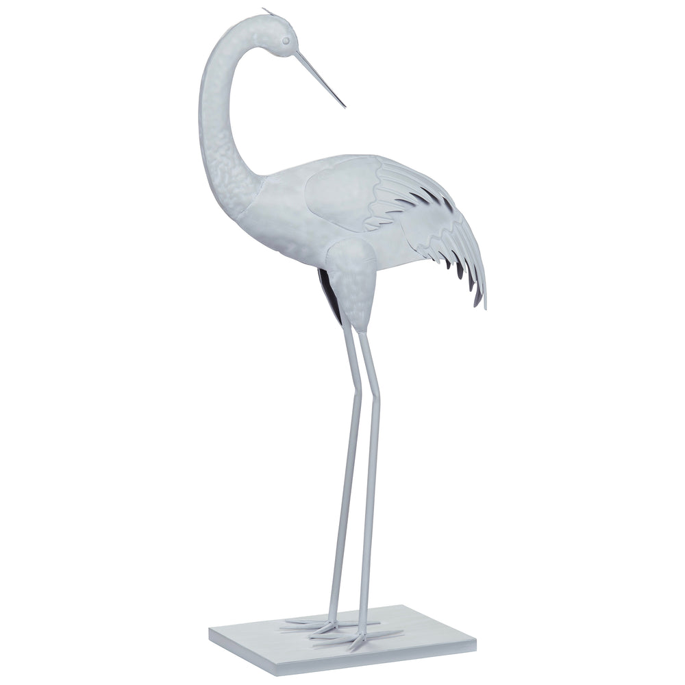 Sperry Crane Statue 2, White-Accessories-High Fashion Home