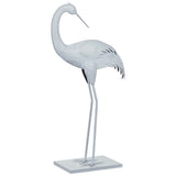 Sperry Crane Statue 2, White-Accessories-High Fashion Home