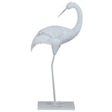 Sperry Crane Statue 2, White-Accessories-High Fashion Home