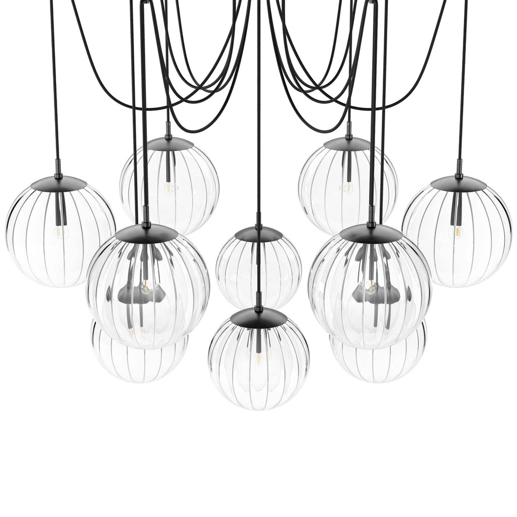 Spider Chandelier, Black Gunmetal High Fashion Home