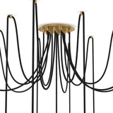 Spider Chandelier, Burnished Brass-Lighting-High Fashion Home