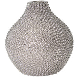 Spiked Vase, Silver-Accessories-High Fashion Home