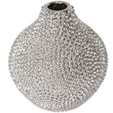 Spiked Vase, Silver-Accessories-High Fashion Home