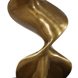 Spiraling Cordless Buffet Lamp, Gold