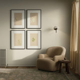 Sprig Symphony Set Framed by Brittany Smith, Brimfield Black by Four Hands