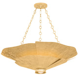 Spring Valley Chandelier, Vintage Gold Leaf