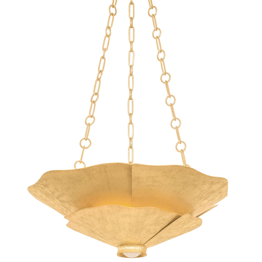Spring Valley Pendant, Vintage Gold Leaf