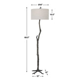 Spruce Floor Lamp, Black-Lighting-High Fashion Home