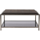 Square Coffee Table, Brown-Furniture - Accent Tables-High Fashion Home