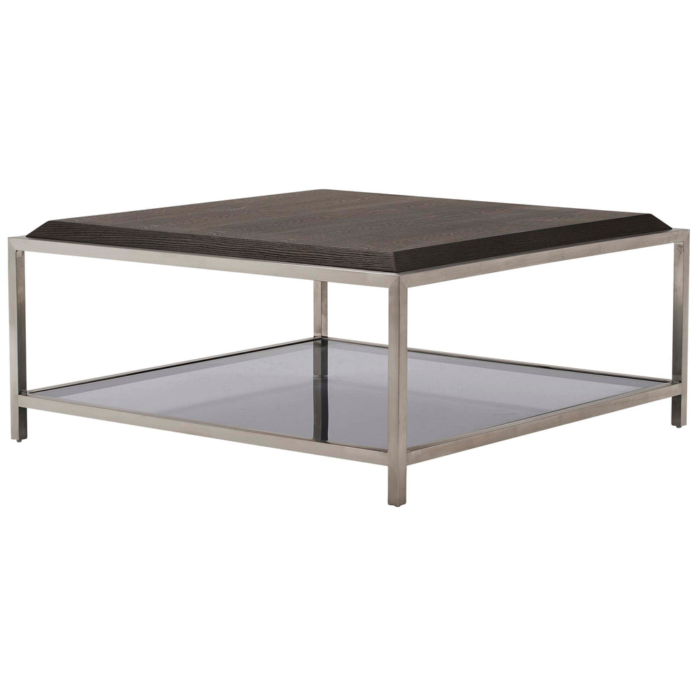 Square Coffee Table, Brown-Furniture - Accent Tables-High Fashion Home