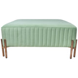 Square Ottoman, Seafoam