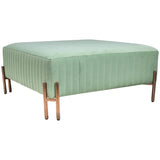 Square Ottoman, Seafoam