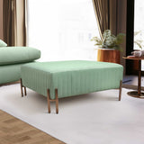 Square Ottoman, Seafoam