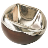 Squished Bowl, Platinum Crackle