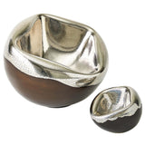 Squished Bowl, Platinum Crackle
