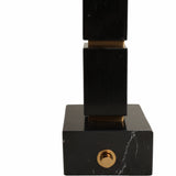 Stacked Marble Cubes Table Lamp, Black-Lighting-High Fashion Home