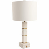 Stacked Marble Cubes Table Lamp, White-Lighting-High Fashion Home
