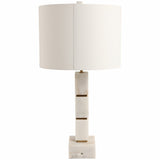 Stacked Marble Cubes Table Lamp, White-Lighting-High Fashion Home
