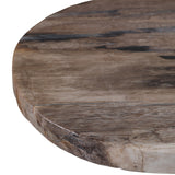 Stacked Ring Accent Table, White