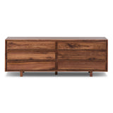 Stafford 6 Drawer Dresser, Walnut Natural by Four Hands-Furniture - Storage-High Fashion Home