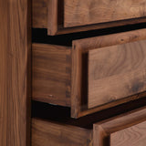 Stafford 6 Drawer Dresser, Walnut Natural by Four Hands-Furniture - Storage-High Fashion Home