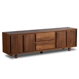 Stafford Media Console, Walnut Natural by Four Hands-Furniture - Storage-High Fashion Home