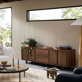 Stafford Media Console, Walnut Natural by Four Hands-Furniture - Storage-High Fashion Home