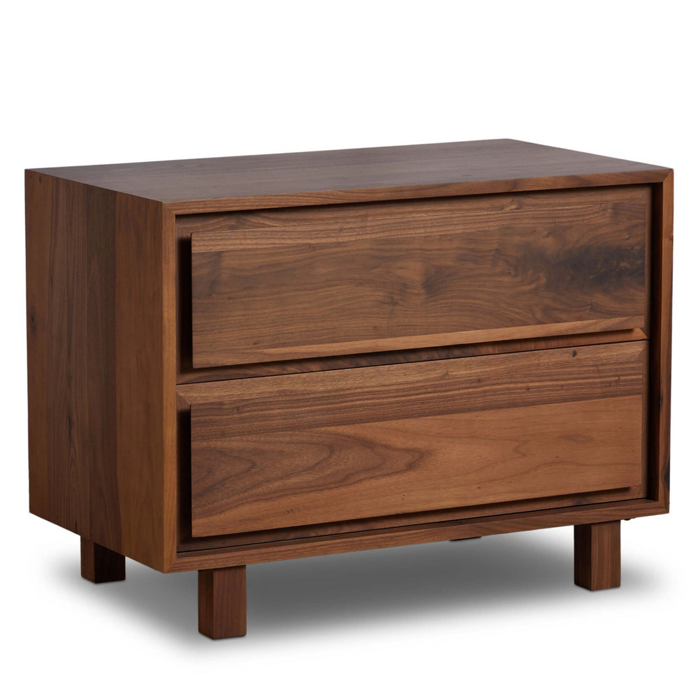 Stafford Nightstand, Walnut Natural by Four Hands-Furniture - Bedroom-High Fashion Home