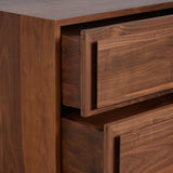 Stafford Nightstand, Walnut Natural by Four Hands-Furniture - Bedroom-High Fashion Home