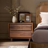 Stafford Nightstand, Walnut Natural by Four Hands-Furniture - Bedroom-High Fashion Home