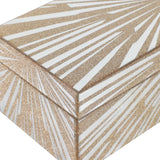 Starburst Glass Box, Gold-Accessories-High Fashion Home