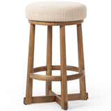 Staria Swivel Stool, Saxon Sand by Four Hands-Furniture - Benches-High Fashion Home