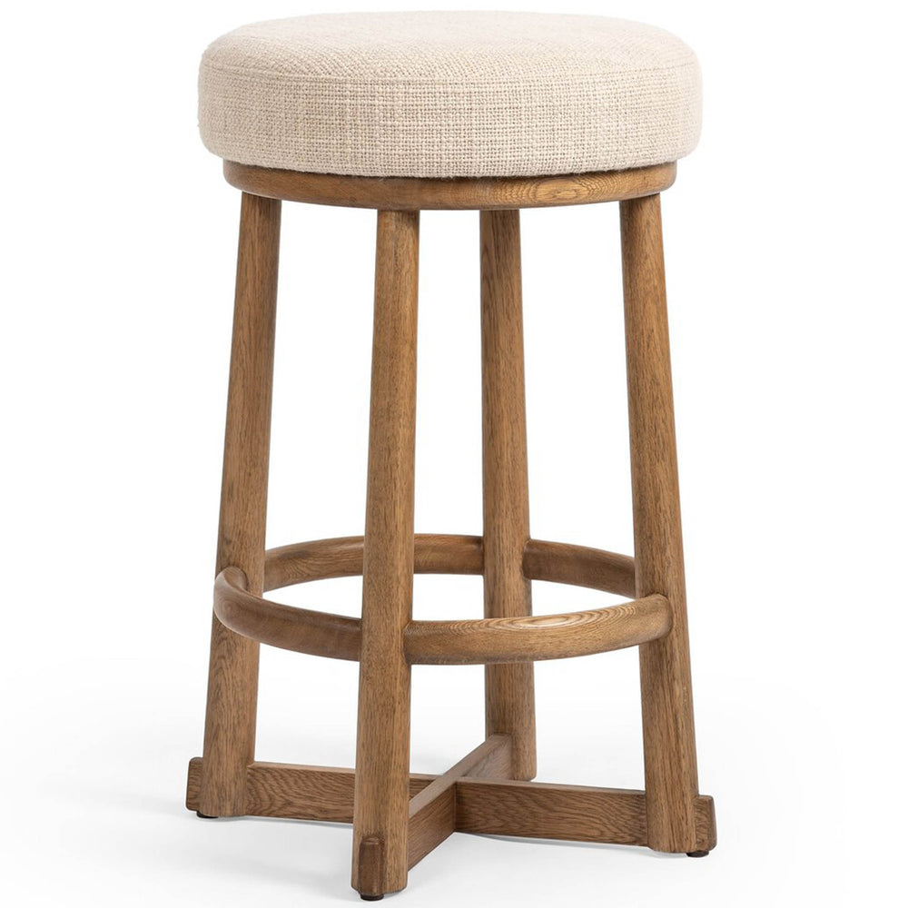 Staria Swivel Stool, Saxon Sand by Four Hands