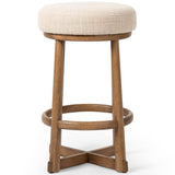 Staria Swivel Stool, Saxon Sand by Four Hands-Furniture - Benches-High Fashion Home