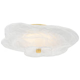 Starlie Flush Mount, Aged Brass