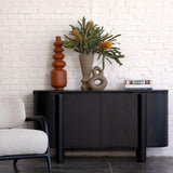 Stefan Sideboard, Black-Furniture - Storage-High Fashion Home