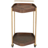 Stela Bar Cart, Walnut